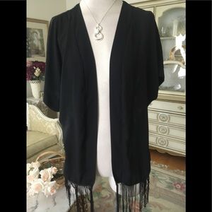 Monteau Los Angles kimono lace/fringe size M. C:107